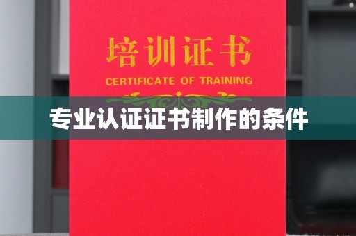磐石专业认证证书制作的条件